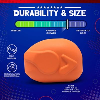 Image showing  Roasted Turkey Treat Dispenser Dog Chew Toy