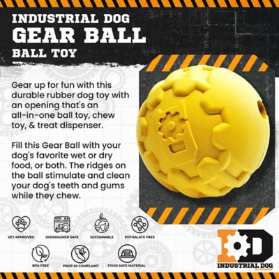 Image showing  ID Ball Rubber Dog Chew Toy