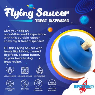 Image showing  Flying Saucer Treat Dispenser and Dog Chew Toy