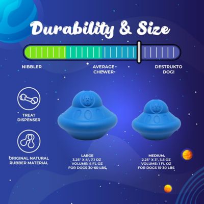 Image showing  Flying Saucer Treat Dispenser and Dog Chew Toy