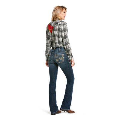 Image showing 5 th Ariat Women's Slim Fit Mid-Rise REAL Entwined Bootcut Jeans