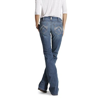 Image showing 6 th Ariat Women's Mid-Rise Whipstitch Bootcut Jeans
