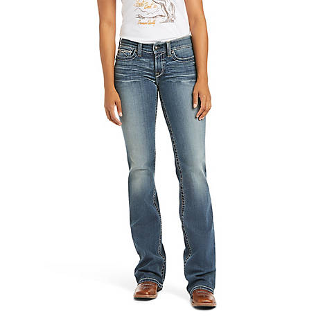 Ariat Women's Slim Fit Mid-Rise R.E.A.L Whipstitch Bootcut Jeans at Tractor  Supply Co.