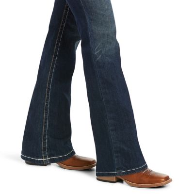Image showing  Women's Mid-Rise Whipstitch Bootcut Jeans