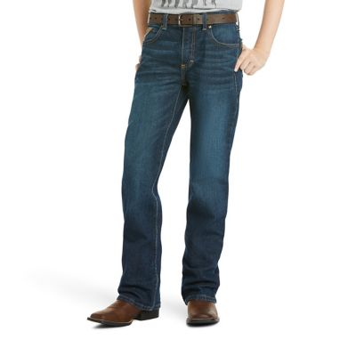Ariat Boys' Stretch Fit Natural-Rise B4 Relaxed Legacy Bootcut Jeans