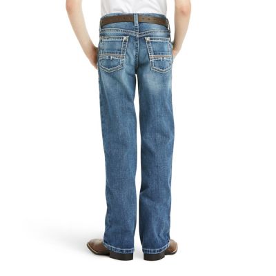 Image showing 1 th Ariat Boys' B4 Relaxed Coltrane Bootcut Jeans