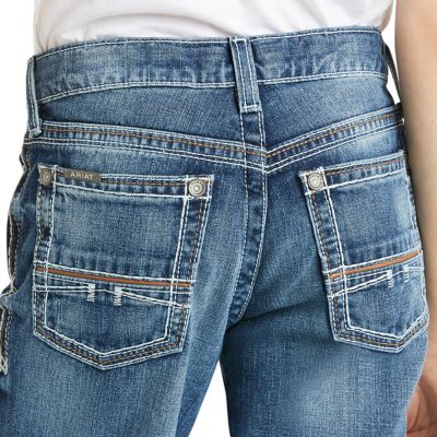 Image showing 3 th Ariat Boys' B4 Relaxed Coltrane Bootcut Jeans