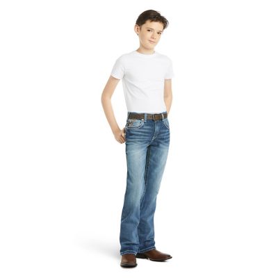 Image showing 4 th Ariat Boys' B4 Relaxed Coltrane Bootcut Jeans