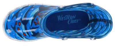 Image showing 2 th Western Chief Shark Chase Lighted Rain Boots