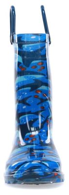 Image showing 3 th Western Chief Shark Chase Lighted Rain Boots