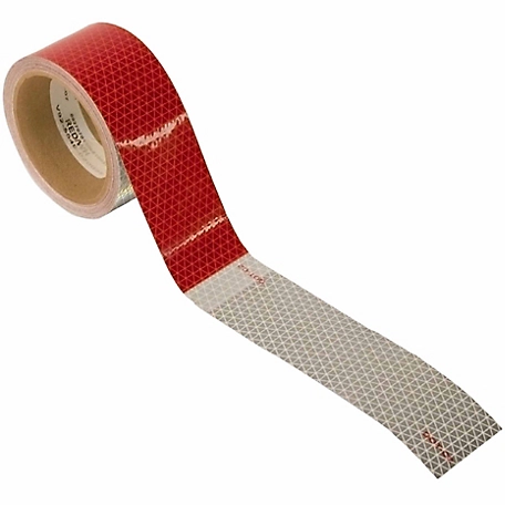 Hopkins Towing Solutions 2 in. x 30 ft. Red/White Reflective Conspicuity Tape Roll