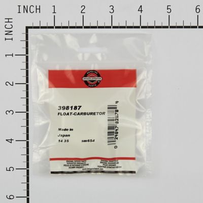 Image showing  Carburetor Float for Select Briggs & Stratton Models, 398187