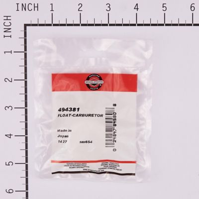 Image showing  Carburetor Float for Briggs & Stratton Small Gasoline Engines, 494381