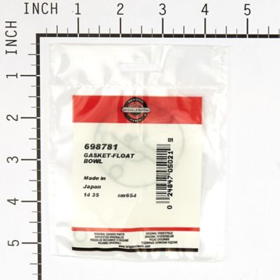 Image showing  Float Bowl Gasket for Select Briggs & Stratton Models, 698781
