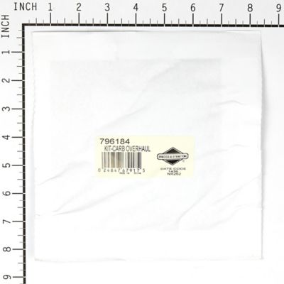 Image showing  Carburetor Overhaul Kit for Briggs & Stratton 21, 31, 33 cu. in. OHV Engines, 796184