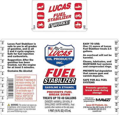 Lucas Oil Products 16 oz. Fuel Stabilizer