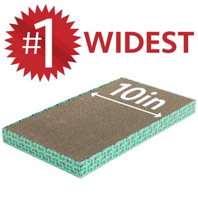 Image showing  XL Cardboard Cat Scratchers, 18 in. x 10 in. x 1.5 in., 3-Pack