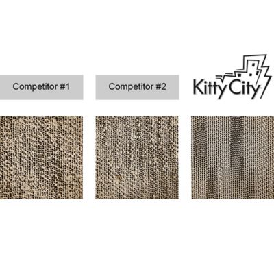 Image showing  XL Cardboard Cat Scratchers, 18 in. x 10 in. x 1.5 in., 3-Pack