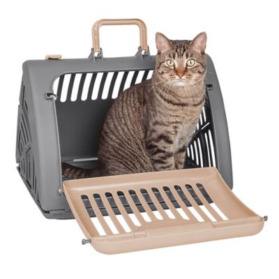 Kitty City Travel Master 1-Door Polyester Pet Carrier with Bed