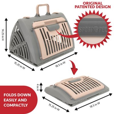 Image showing  Travel Master 1-Door Polyester Pet Carrier with Bed