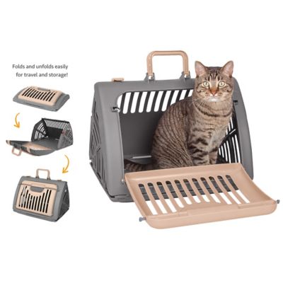 Image showing  Travel Master 1-Door Polyester Pet Carrier with Bed