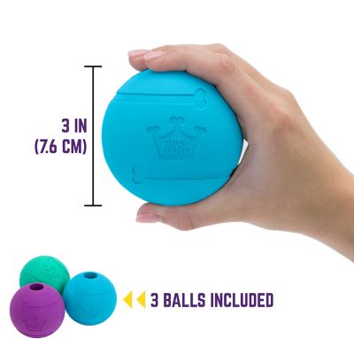 Image showing  Rubber Ball Dog Toys, 3-Pack