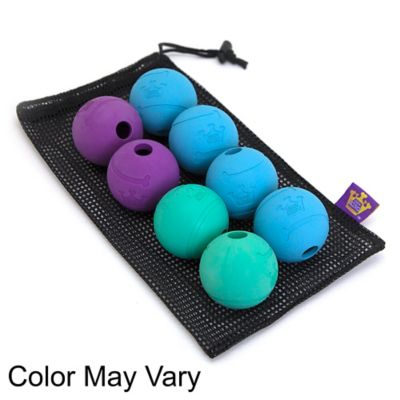 Chew King Value Pack Rubber Ball Dog Toys, 8 pk.