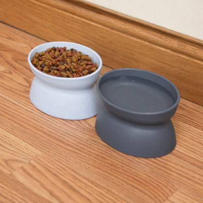 Image showing 5 th Kitty City Elevated Polypropylene Cat Bowls, 0.6 Cup, 2-Bowls