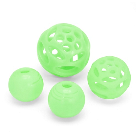 Chew King Glow Fetch Ball Combo Dog Toys, 4-Pack