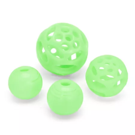 Chew King Glow Fetch Ball Combo Dog Toys 4 Pack Dog Fetch Toys