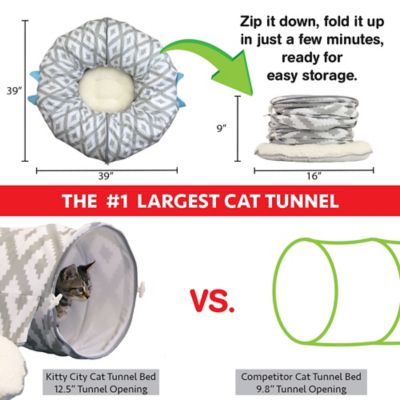Image showing  39 in. L Tunnel Cat Bed