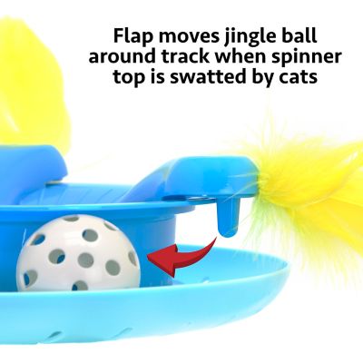 Image showing  Ball Track Spinner Cat Toy