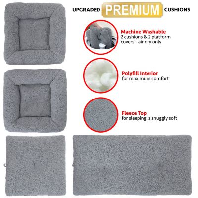 Image showing 5 th Kitty City 36 in. Folding Cat Condo, Gray