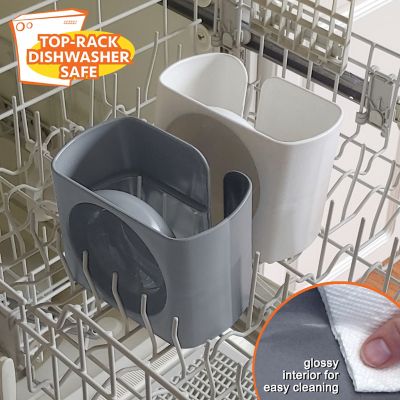 Image showing 5 th Kitty City Raised Polypropylene Cat Bowls, 1.25 Cups, 2-Bowls