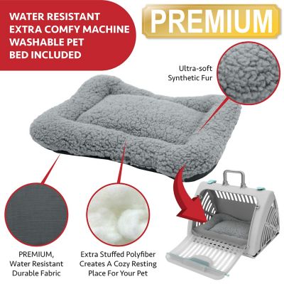 Image showing 5 th Kitty City 1-Door Polyester Cat Carrier and Bed