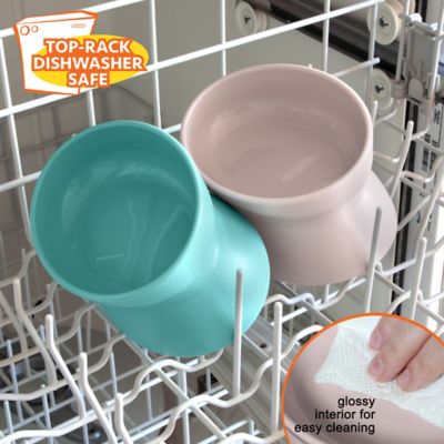 Image showing  Elevated Polypropylene Cat Bowls, 0.6 Cup, 2 ct.