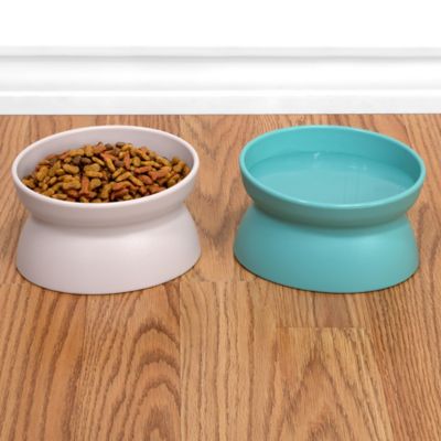 Image showing  Elevated Polypropylene Cat Bowls, 0.6 Cup, 2 ct.