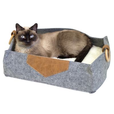 Kitty City Felt Lounge Sleeper Cat Bed