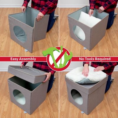 Image showing  19.25 in. Folding Cat Bed