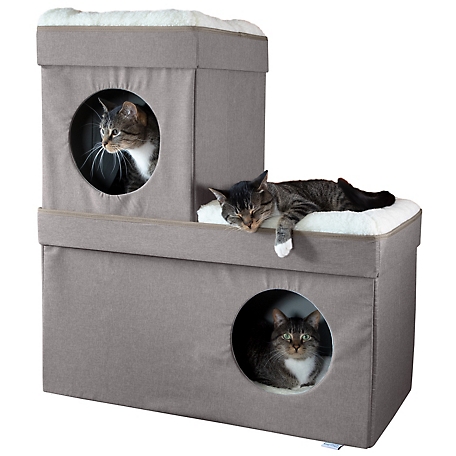 Kitty City Folding Cat Condo, Tan