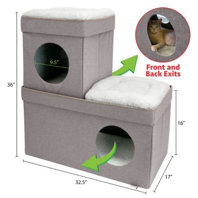 Image showing  36 in. Folding Cat Condo, Tan