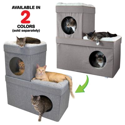 Image showing  36 in. Folding Cat Condo, Tan