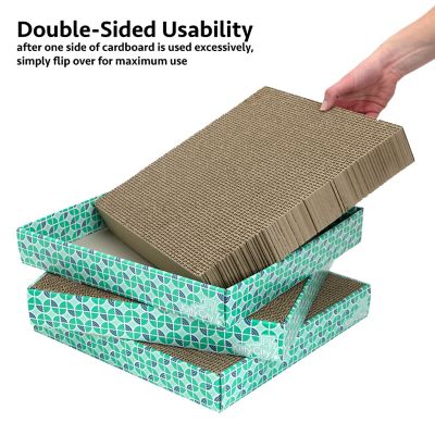 Image showing  Square Corrugated Cat Scratchers, 13.25 in. x 13.25 in. x 2 in., 3-Pack