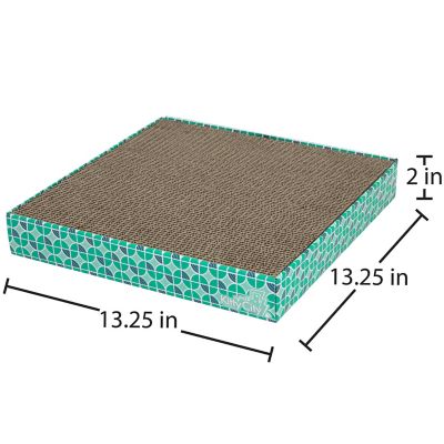 Image showing  Square Corrugated Cat Scratchers, 13.25 in. x 13.25 in. x 2 in., 3-Pack