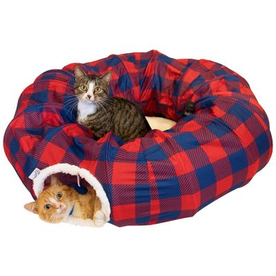 Kitty City 39 in. L Tunnel Cat Bed