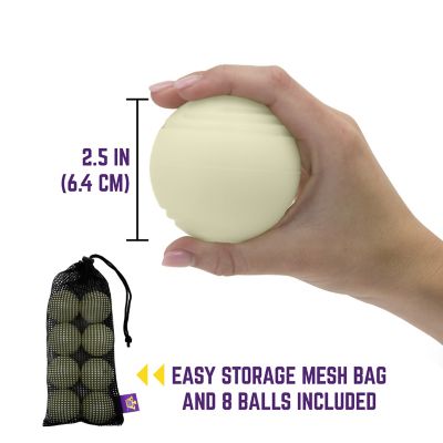 Image showing 5 th Chew King Value Pack Glow Ball Dog Toys, 8-Pack