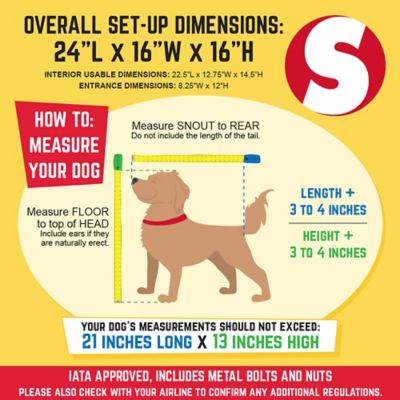 Image showing  1-Door Small Plastic Dog Kennel, 16 in. x 16 in. x 2 ft.
