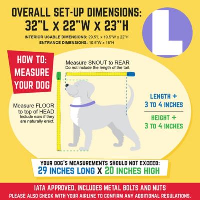 Image showing  1-Door Large Plastic Dog Kennel, 23 in. x 22 in. x 32 in.