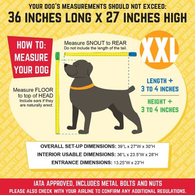 Image showing  1-Door Plastic Dog Kennel, XXL, 31.5 in. x 26.25 in. x 39.5 in.