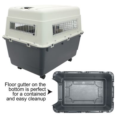 Image showing  1-Door Plastic Dog Kennel, XXL, 31.5 in. x 26.25 in. x 39.5 in.